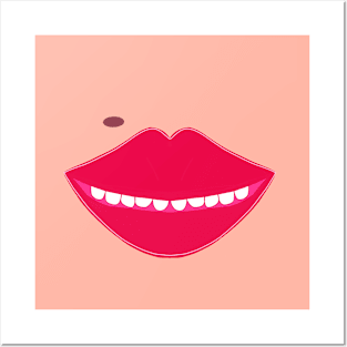 Beauty Spot Smile Mouth Posters and Art